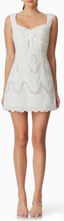 Elliatt Eliza Mixed Lace Minidress in Ivory at Nordstrom Rack, Size Medium
