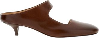 Mars&egrave;ll Brown Spianata Leather Mule
