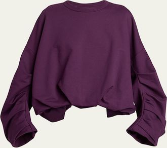 Dries Van Noten Hannett Bubble Crewneck Sweatshirt