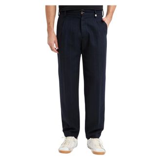 Myths Pinstriped Tailored Trousers - male - Myths - Chinos - Blue - L - Trousers
