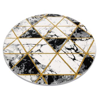 RugsX RugsX Emerald Rug in Black | Size: 160 cm diameter