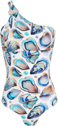 Brigitte Costume da bagno con stampa - Bianco