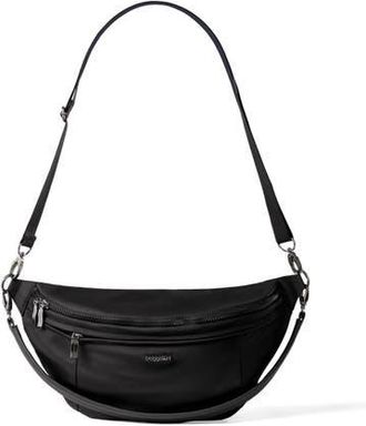 Baggallini Stanton Crossbody Bag in Black Twill at Nordstrom