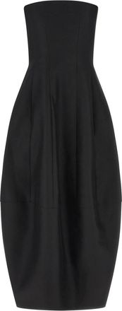 Khaite Stela Jurk - Dames - Casual kleedjes - Zwart - XS - Wol - Kleedjes