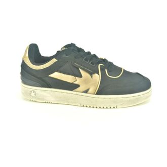 Kaotiko Zwart + Goud Sneaker N. - Dames - Schoenen - Zwart - Maat: 37 EU