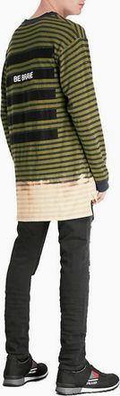 Diesel Mens DIESEL T HALO Mens T Shirt Crew Neck Casual Cotton Long Sleeve Summer Tees - Green - Size: 36