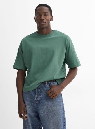 Le 31 Mens Cropped T-shirt Oversized fit