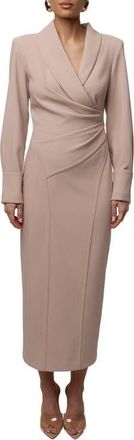 JLUXLABEL Manifest Blazer Midi Dress in Beige at Nordstrom, Size Medium