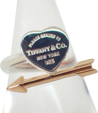 Tiffany & Co. Pink Gold (18K) Sterling Silver 925 Band Ring (Pre-Owned)