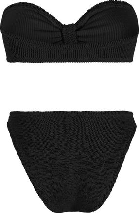 Hunza G crinkle-texture bikini - Black