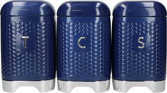 Kitchen Craft Craft Botes De Almacenamiento Elegantes Azul Marino