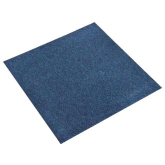 vidaXL Alfombra 20 Pcs Azul Oscuro 50 X 50 Cm 100% Polipropileno Vidaxl
