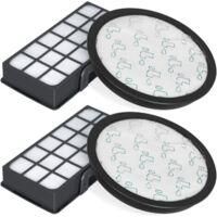 OEM Dos Juegos De Filtros Hepa Para Aspiradoras Rowenta Silence Force Cyclonic 4aaaa Ro7647ea, Ro7663ea, Ro7676ea, Ro7681ea (modelo Ro76xx), Repuestos De 