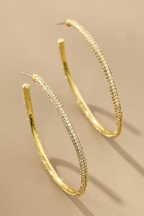 Uncommon James Pav&eacute; Hoop Earrings