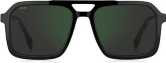 BOSS 56mm Sunglasses in Black/grey at Nordstrom