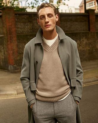 Jacamo Faux Wool Mac with Cuff Tabs