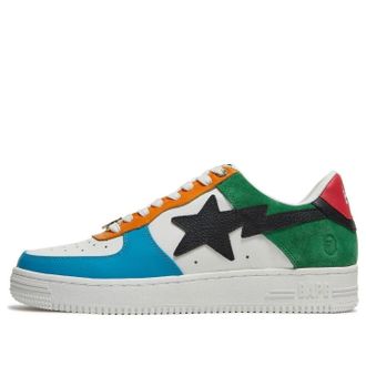 A Bathing Ape Bape Sta Tokyo Low Multicolor White BAPESTA-TOKYO-LOW