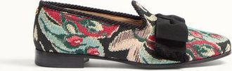 Valentino Garavani Mocassino Bowow In Tessuto Jacquard Uomo MULTICOLOR/NERO 41.5