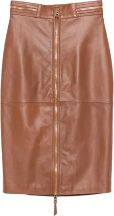 Elisabetta Franchi Zip-detail Midi Pencil Skirt