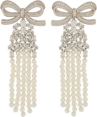 Self Portrait Drop Earrings With Bow-Donna