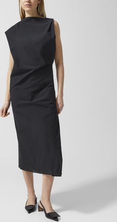 Jacquemus Womens Drap draped poplin dress