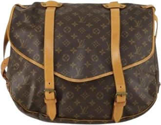 Louis Vuitton Pre-owned Cross Body Bags, female, Brown, Size: ONE SIZE Pre-owned Vintage Canvas Cross Body Bag