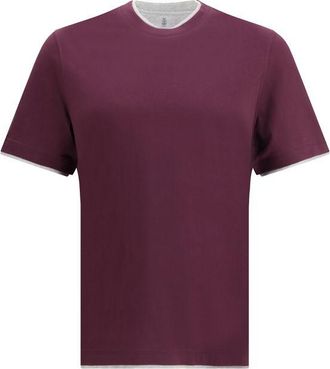 Brunello Cucinelli Multicolor Cotton Mens T-Shirt