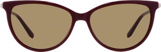 Ferragamo Ferragamo Green Cat Eye Ladies Sunglasses SF2870SCP 604 55