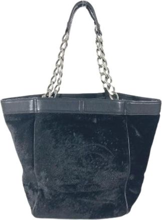 Chanel Pre-owned Tote Bags, female, Black, Size: ONE SIZE Pre-owned Vintage Harako Tote Bag