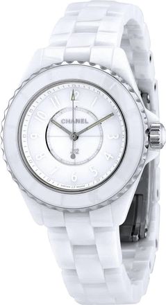 Chanel J12 Phantom White Dial Ladies Watch H6345