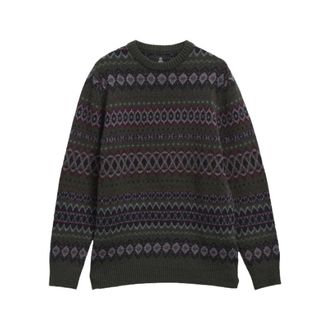 Barbour Case Fairisle Crew - Knitwear - Hombre - Multicolor - XL