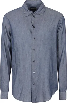 Emporio Armani Hombre, Camisas, Azul, Talla: M