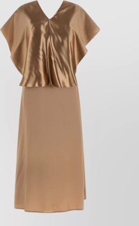 Fabiana Filippi cape midi dress