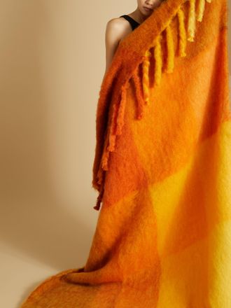 Lena Rewell Valmu Handwoven Mohair Blanket (72in/1.8m)