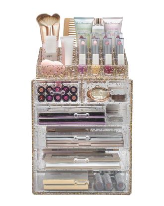 Sorbus Acrylic Cosmetic Makeup & Jewelry Storage Case Display