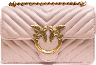 Pinko Womens Love ONE Mini DC Sheep Nappa C, O81Q_Cipria-Antique Gold