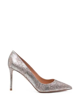 Aquazzura Decollete Metallic Silver Purist