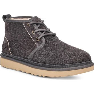 UGG Neumel Shaggy Suede Chukka Boot in Dark Grey at Nordstrom Rack, Size 8