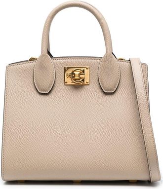 Ferragamo The Studio small tote - women - Calf Leather/RDS Product Name: BLACK ORCHID EDP Division: TF (TOM FORD BEAUTY) ALCOHOL DENAT. - One Size