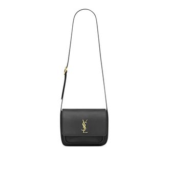 Saint Laurent Stylish Leather Bag with Unique Design - female - Saint Laurent - Shoulder Bags - Black - ONE SIZE - Bags