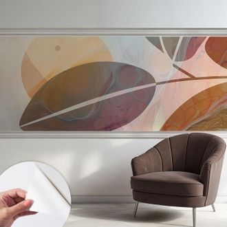 Tulup Carta Da Parati Autoadesiva - Impermeabile - Murale Da Parete - Decorazione Murale - Foglie Armoniose 250x104 Cm