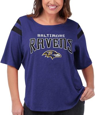 G-III 4Her by Carl Banks Womens G-III 4Her by Carl Banks Purple Baltimore Ravens Plus Size Linebacker T-Shirt at Nordstrom, Size 2X