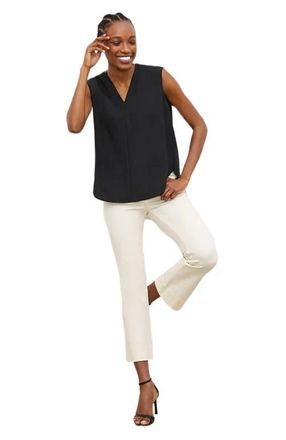 M.M.LaFleur Emy Eco Soft Wave Top in Black at Nordstrom, Size 10
