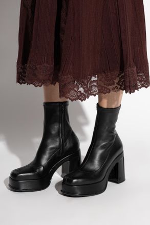 Jimmy Choo London Platform Ankle Boots Hadi AB 100, Womens, Black