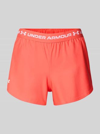 Under Armour Shorts mit elastischem Bund und Logo in Rot, Gr&ouml;&szlig;e XL