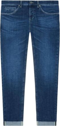 Dondup Blauwe Skinny Jeans Aw 25 - Heren - Slim Fit Jeans - Blauw - W36 - Katoen - Jeans