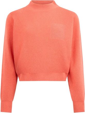 PESERICO Maglio Cropped Sweater - Dames - Coltruien - Roze - 3XL - Wol - Truien & Vesten