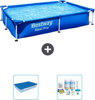 Bestway Piscina Bestway Steel Pro Rectangular - 221x150x43 Cm - 5-piezas S22701
