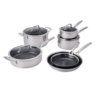 J.A. Henckels International Paradigm Ceramic 10-pc Stainless Steel Dual Performance Cookware Set