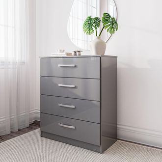 Birlea Lynx 4 Drawer Chest in Grey
